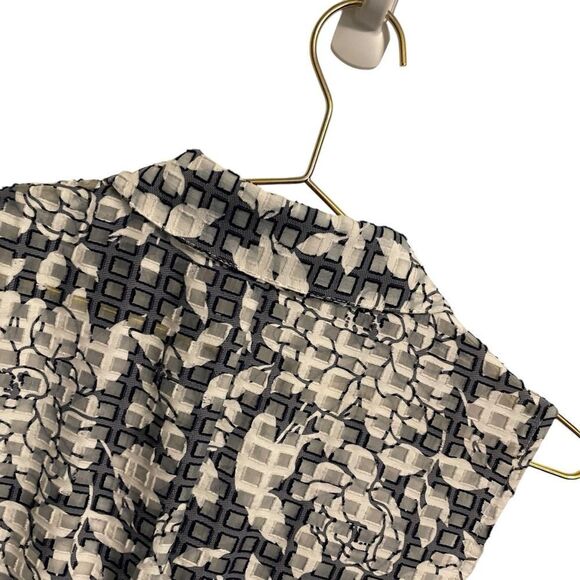 Betsey Johnson Sleeveless Button Down Fit & Flare Dress Navy White Size 4 - Picture 7 of 9